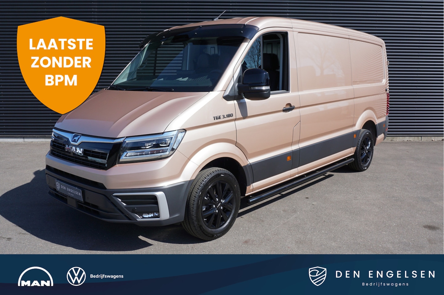MAN TGE - 3.180 | L3H2 | FACELIFT | Copper Bronze | Cruise | Navi | Stoelverwarming - AutoWereld.nl