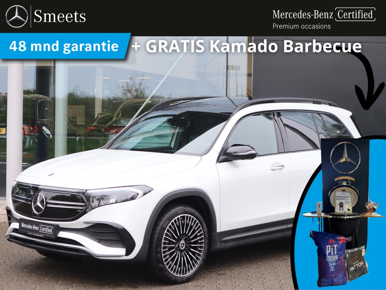 Mercedes-Benz EQB - 250 AMG Line 67 kWh Memory Seats | Panoramadak | Keyless Entry | Dodehoekassistent | Panor - AutoWereld.nl