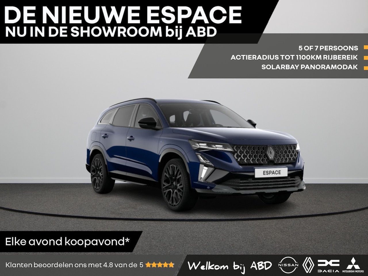 Renault Espace - Techno Hybrid 200 | Achteruitrijcamera | Blind spot warning met lane departure prevention - AutoWereld.nl