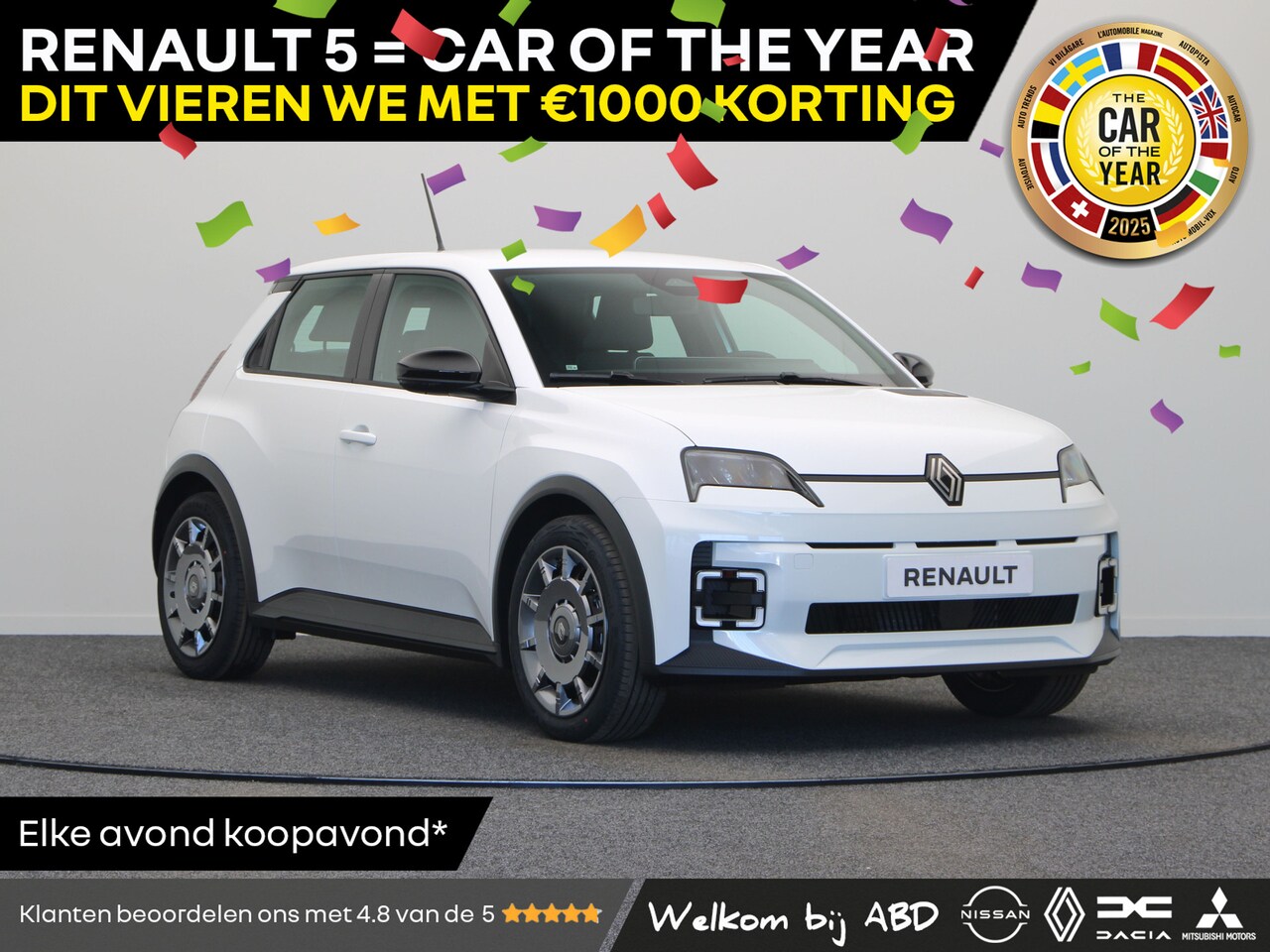 Renault 5 - Evolution Urban range | Cruise control met snelheidsbegrenzer | Full LED koplampen | ISOFI - AutoWereld.nl