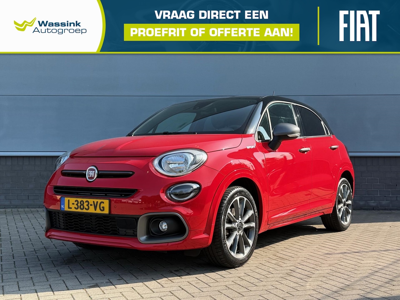 Fiat 500 X - 1.3 FireFly Turbo 150pk DCT Sport | Automaat | Navigatie | Parkeersensoren Voor + Achter | - AutoWereld.nl