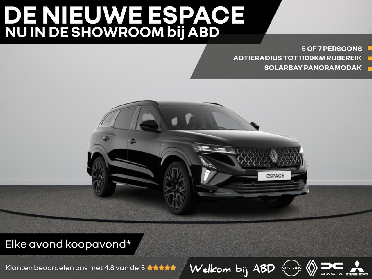 Renault Espace - esprit Alpine Hybrid 200 | Achteruitrijcamera | Adaptive Cruise Control | Elektronisch ger - AutoWereld.nl