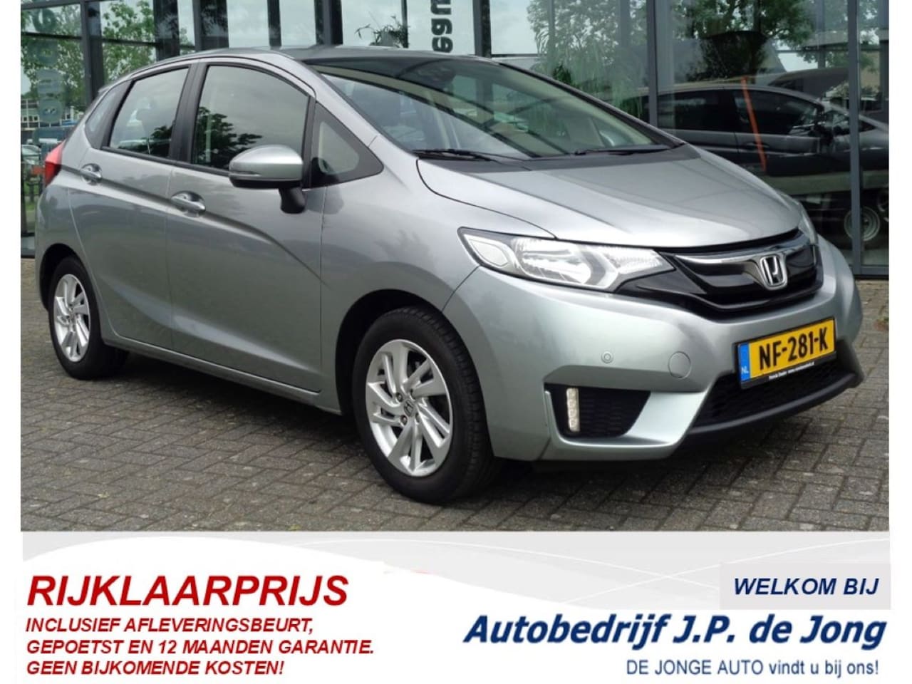 Honda Jazz - 1.3 i-VTEC Comfort Automaat Airco Parkeersensoren voor en achter Cruise Navigatie LMV - AutoWereld.nl