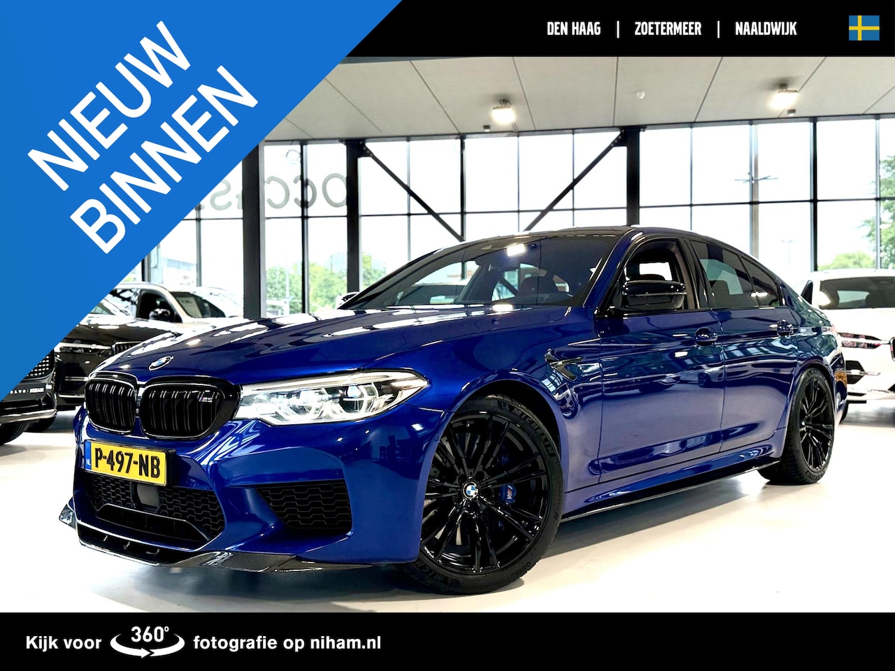 BMW M5 - 5-SERIE -BOWERS&WILKINS|GEVENT.LEDER+MASSAGE|EVENTURI|FI-EXHAUST|DRIVING-ASSISTANT+|360°CA - AutoWereld.nl