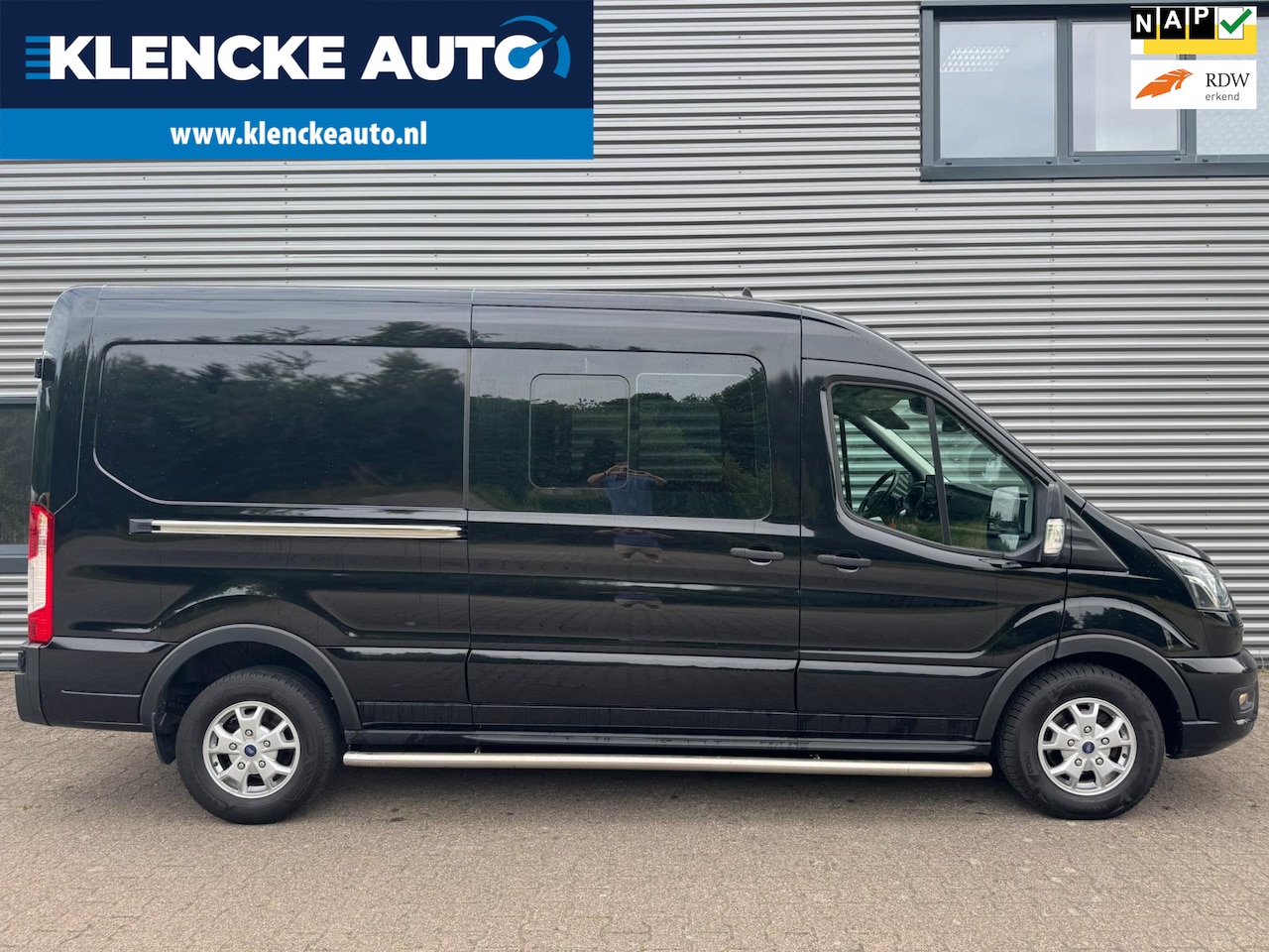 Ford Transit - 350 2.0 TDCI L3H2 UNIEK Dubbel cabine AUTOMAAT 170PK Xenon Navi Airco Cruise ctrl - AutoWereld.nl