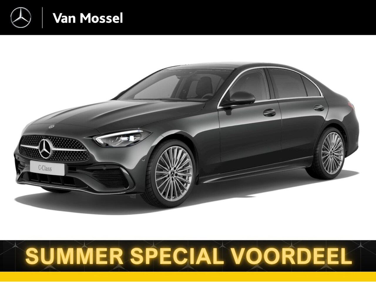 Mercedes-Benz C-klasse - 180 Business Solution AMG-Line / Stoelverwarming / Achteruitrijcamera / Panaroma-schuifdak - AutoWereld.nl