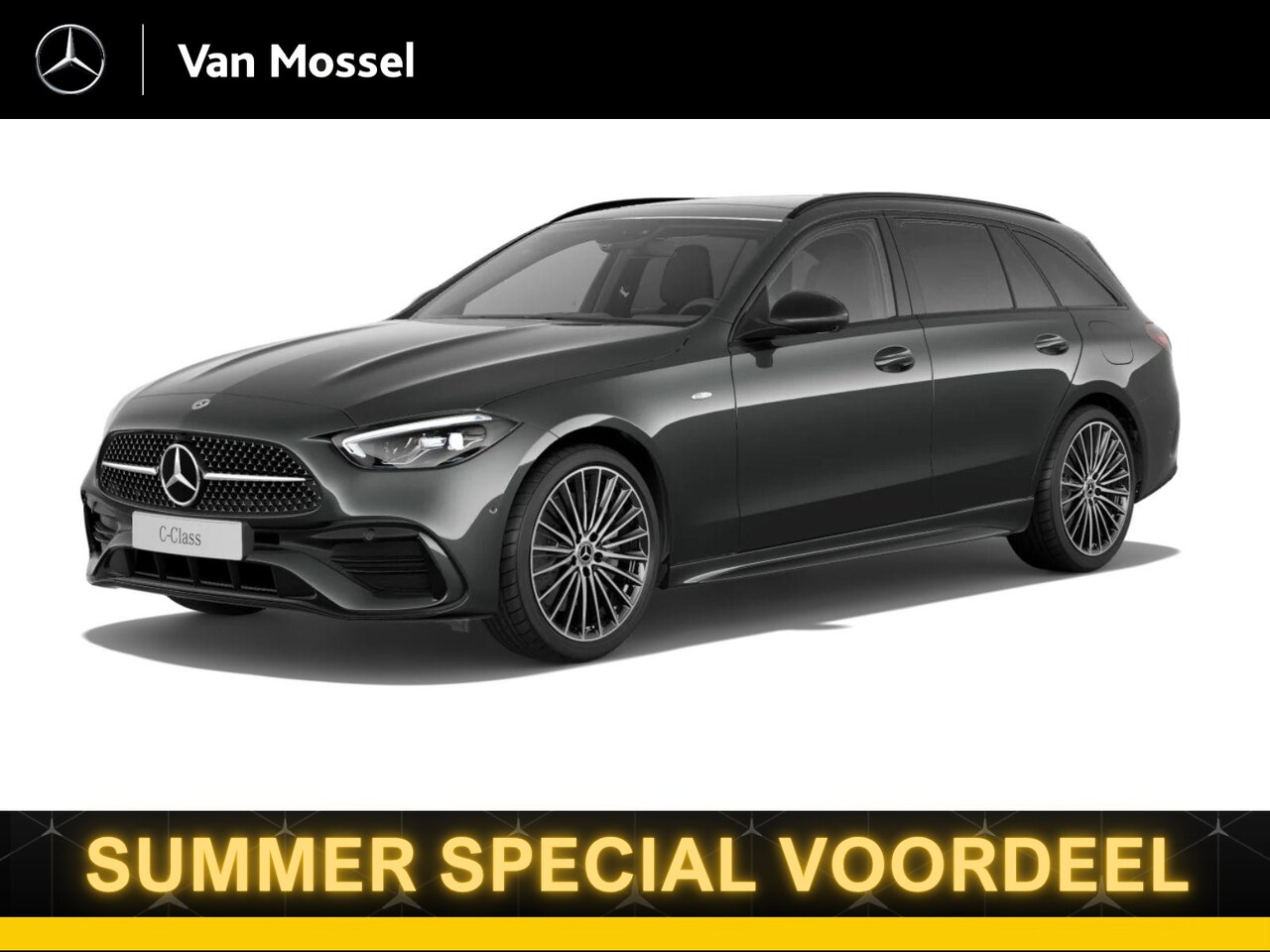 Mercedes-Benz C-klasse Estate - 300 e Business Solution AMG Burmester Surround - Distronic - Trekhaak - Panoramadak - Carp - AutoWereld.nl