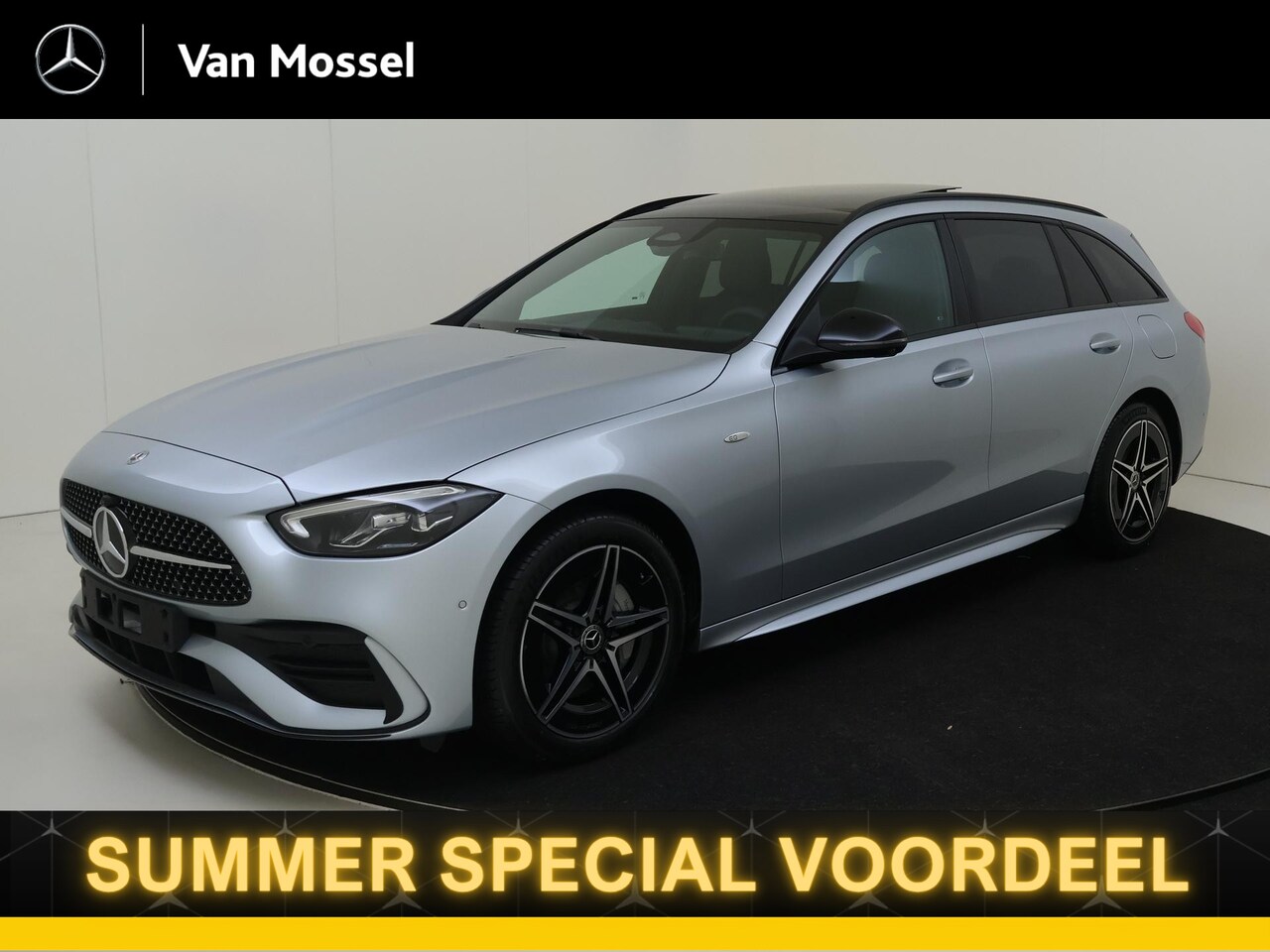 Mercedes-Benz C-klasse Estate - C300e Business Solution AMG Line - Nightpakket - Panoramadak - Distronic - Elektrische Sto - AutoWereld.nl