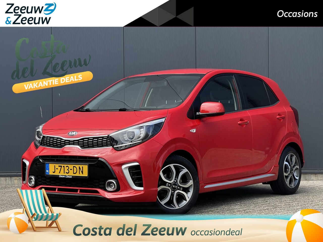 Kia Picanto - 1.0 MPi GT-Line Edition l Airco l Camera l Cruise control | Beugel fietsendrager | Lederen - AutoWereld.nl