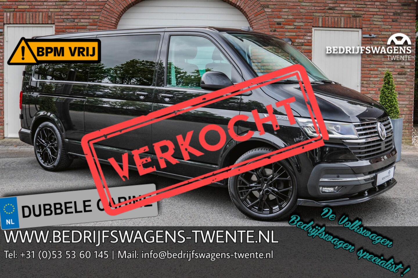 Volkswagen Transporter - 2.0 TDI DSG L2H1 150PK DUB/CAB T6.1 150 PK BULLI DUB/CAB - AutoWereld.nl