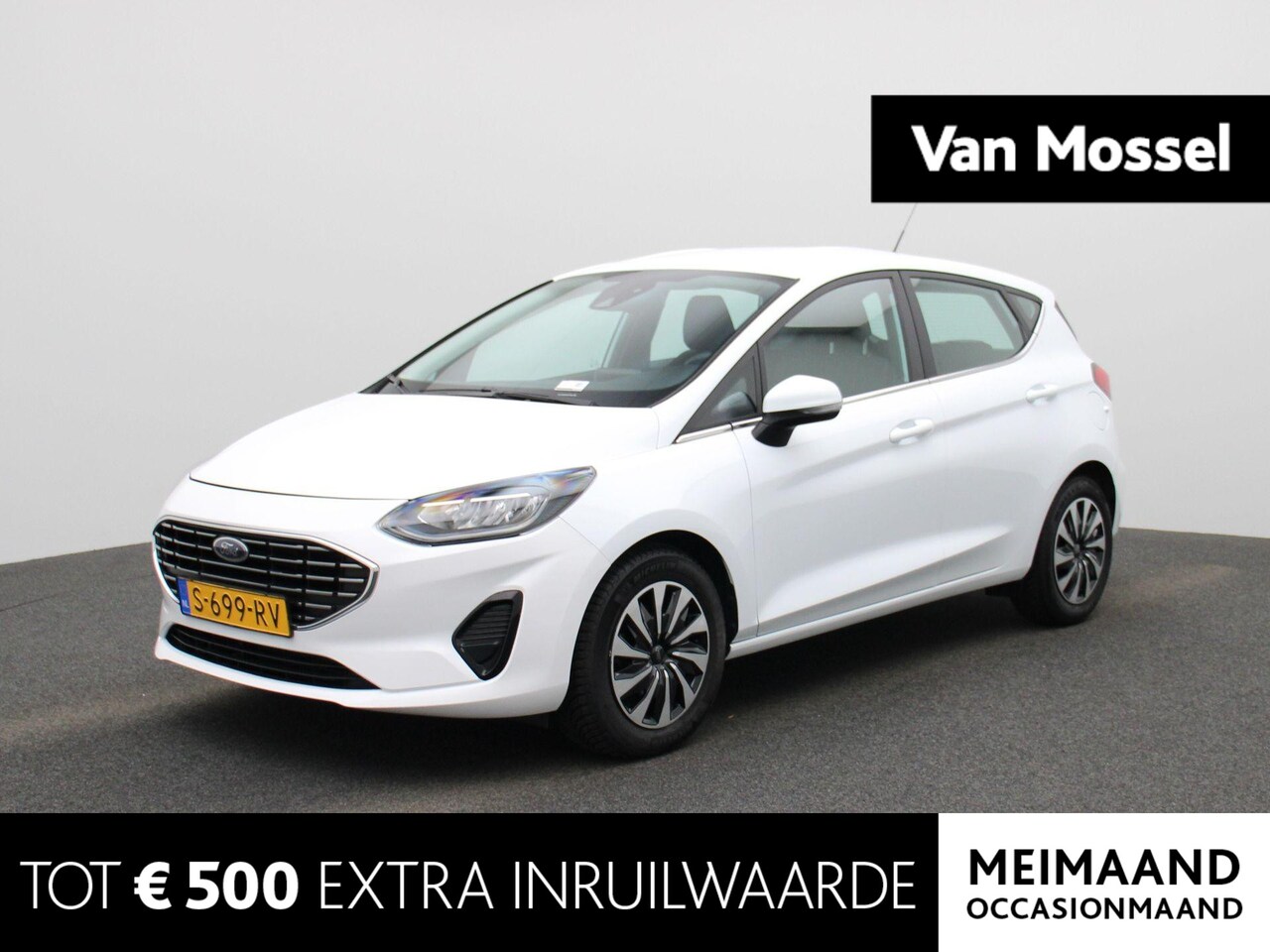 Ford Fiesta - 1.0 EcoBoost Hybrid Titanium | Cruise control | Parkeer sensoren | Bluetooth | Climate con - AutoWereld.nl