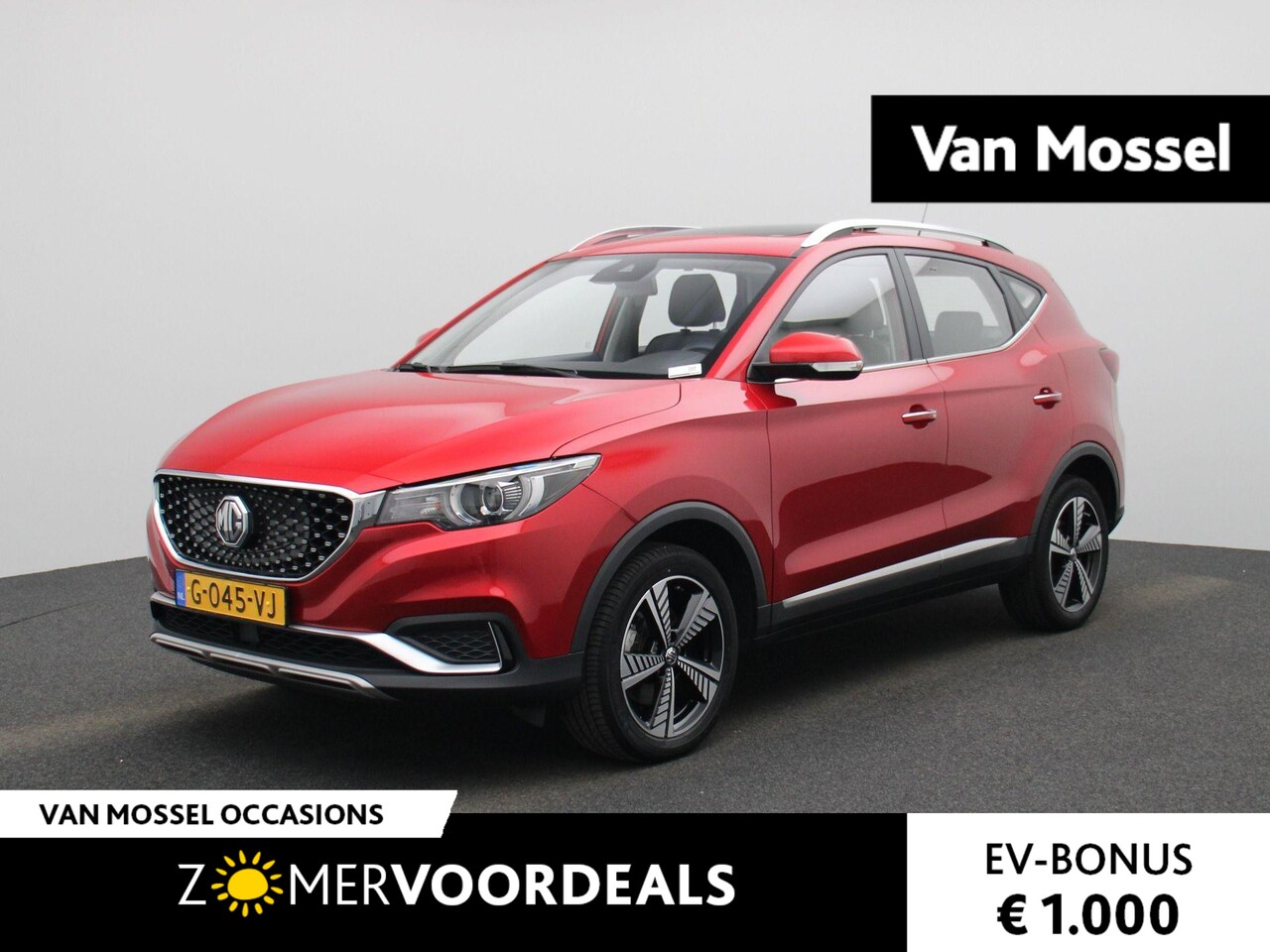 MG ZS - Luxury 45 kWh | LEDER | STOELVERWARMING | PANORAMADAK | ACHTERUITRIJCAMERA | NAVIGATIE | - AutoWereld.nl