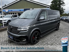 Volkswagen Transporter - Bulli L2H1 2.0TDi 200pk DSG DC | Black Edition | Leer/alcantara | Dubbele cabine | 2x Schu