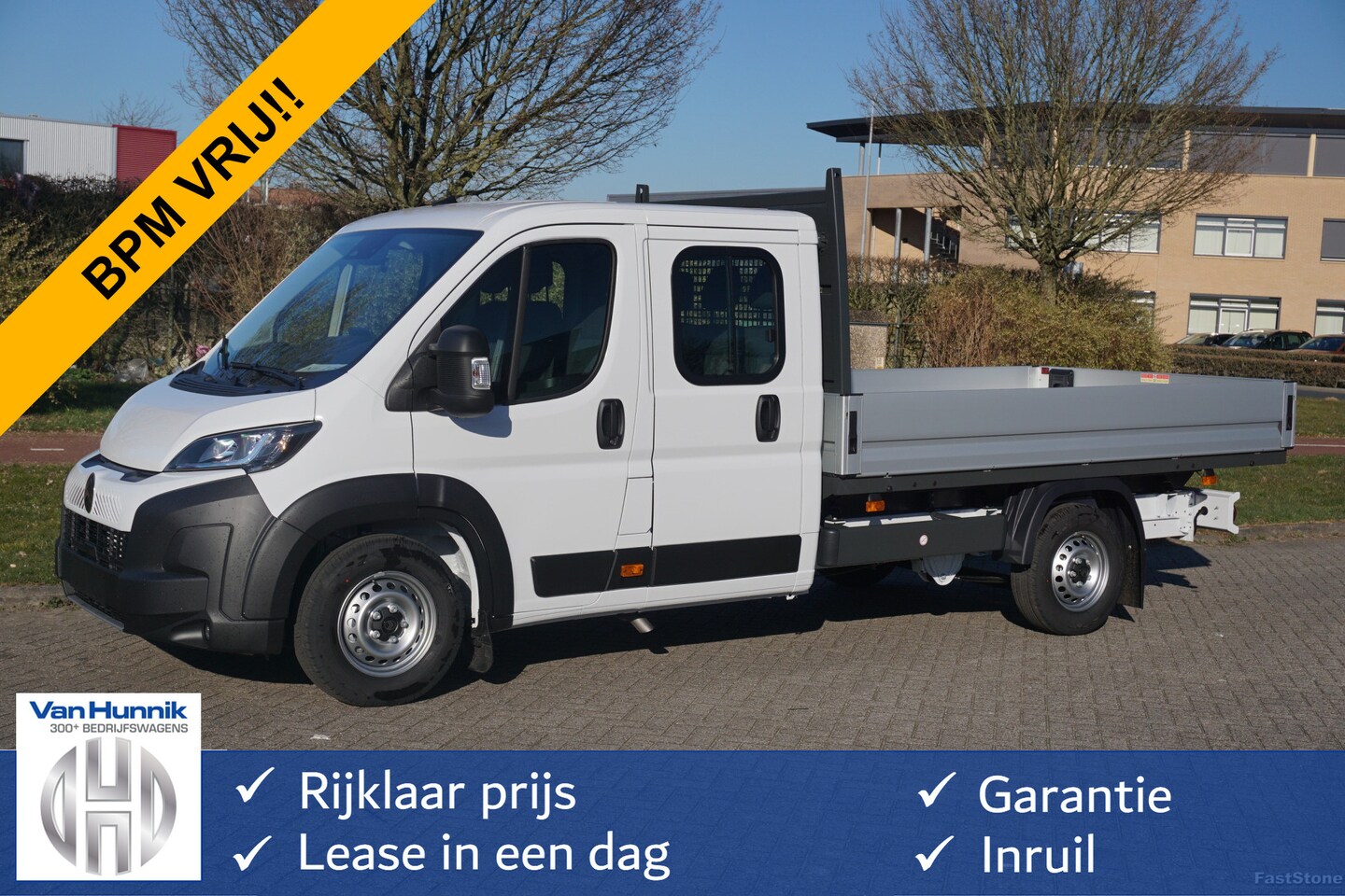 Citroën Jumper - 35 Heavy DOKA 140PK L4 Open Laadbak 10" Scherm, Navi, Airco, Cruise!! NR. B403* - AutoWereld.nl