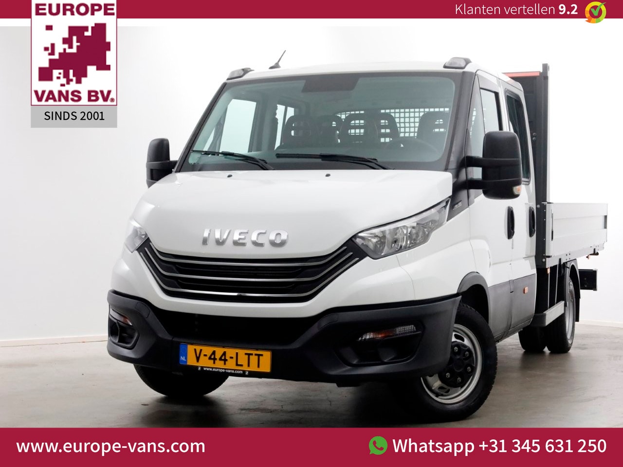 Iveco Daily - 35C14 136pk E6 Open Laadbak D.C. Trekhaak 3500kg 05-2023 - AutoWereld.nl