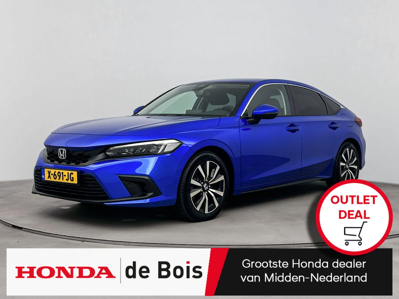 Honda Civic - 2.0 e:HEV Elegance 184 PK | Instap actie! | 1e Eig. | Navigatie & Apple Carplay/Android Au - AutoWereld.nl