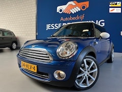 MINI Cooper - 1.6 Chili.bj.2009.blauw/wit dak.leder.airco.sportvelgen.stuurbediening.etc.APK 06/2026 en