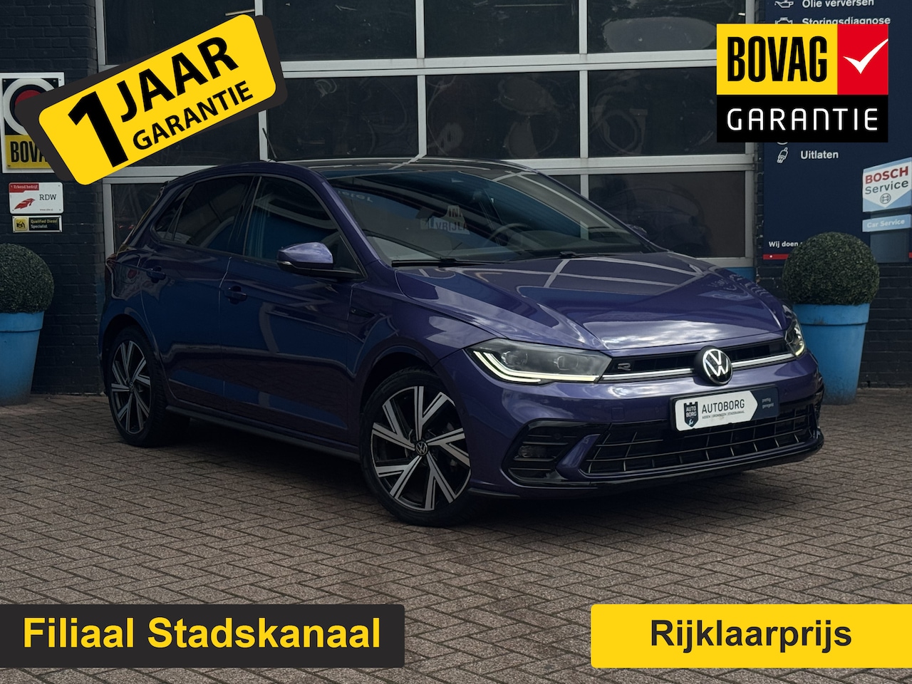Volkswagen Polo - 1.0 TSI R-Line Business Prijs Inclusief Onderhoud & 12 Maand BOVAG Garantie | Panoramadak - AutoWereld.nl