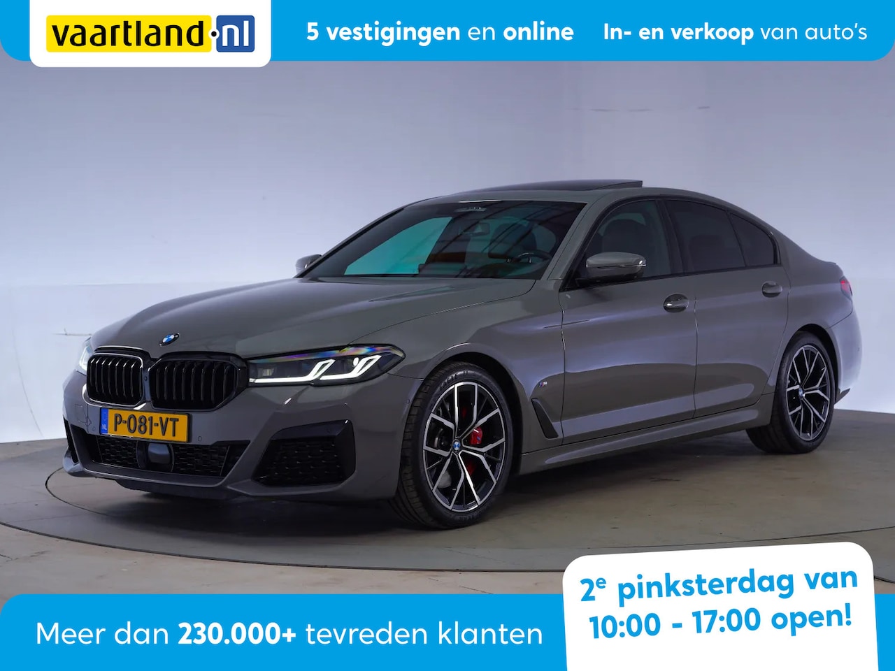 BMW 5-serie - 520i M Sport [ Schuifdak H/K Leder Stoelventilatie Head-up ] - AutoWereld.nl