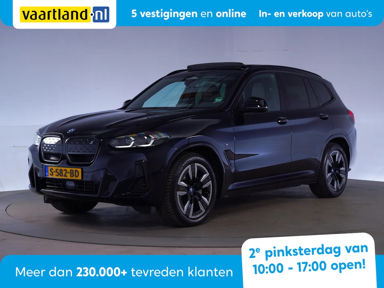 BMW iX3 - M Sport Shadow 80 kWh [ Panorama Leder Adapt.suspension ] - AutoWereld.nl