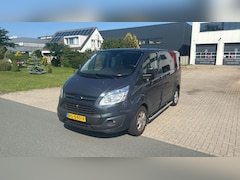 Ford Transit Custom - 270 2.2 TDCI L1H1 Limited DC Bomvol Leer 2 x Schuifdeur Zwart 2014