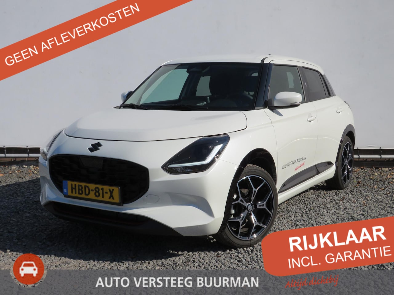Suzuki Swift - 1.2 Style Smart Hybrid 1.2 Style Smart Hybrid, 17 inch en GT-Pakket, Dodehoek Detector, Suzuki Body Kit Piano Bla - AutoWereld.nl