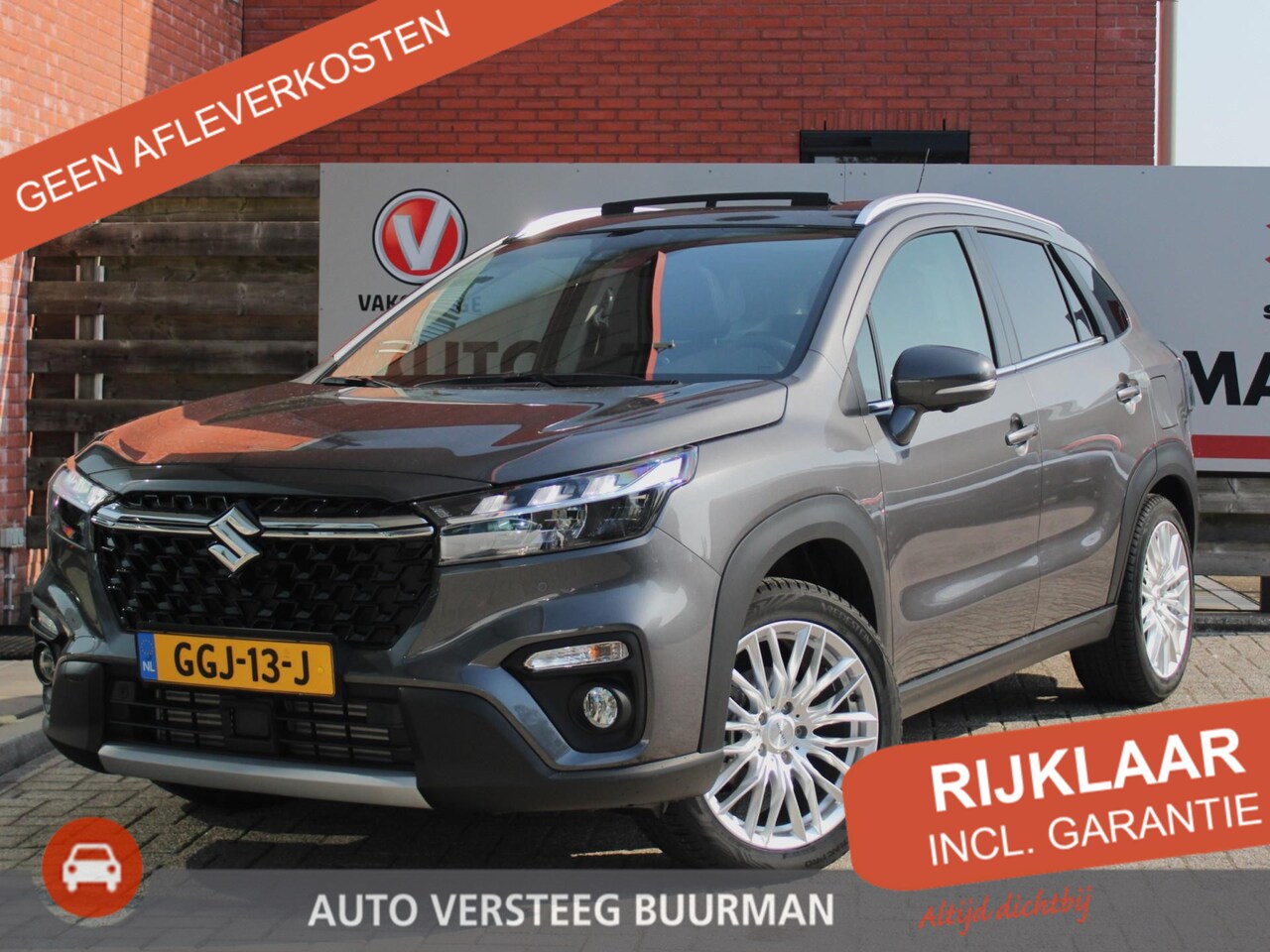 Suzuki S-Cross - 1.4 Boosterjet Style Smart Hybrid 6 Jaar Garantie! Elektrisch Panoramadak, 360° Camera, Na - AutoWereld.nl