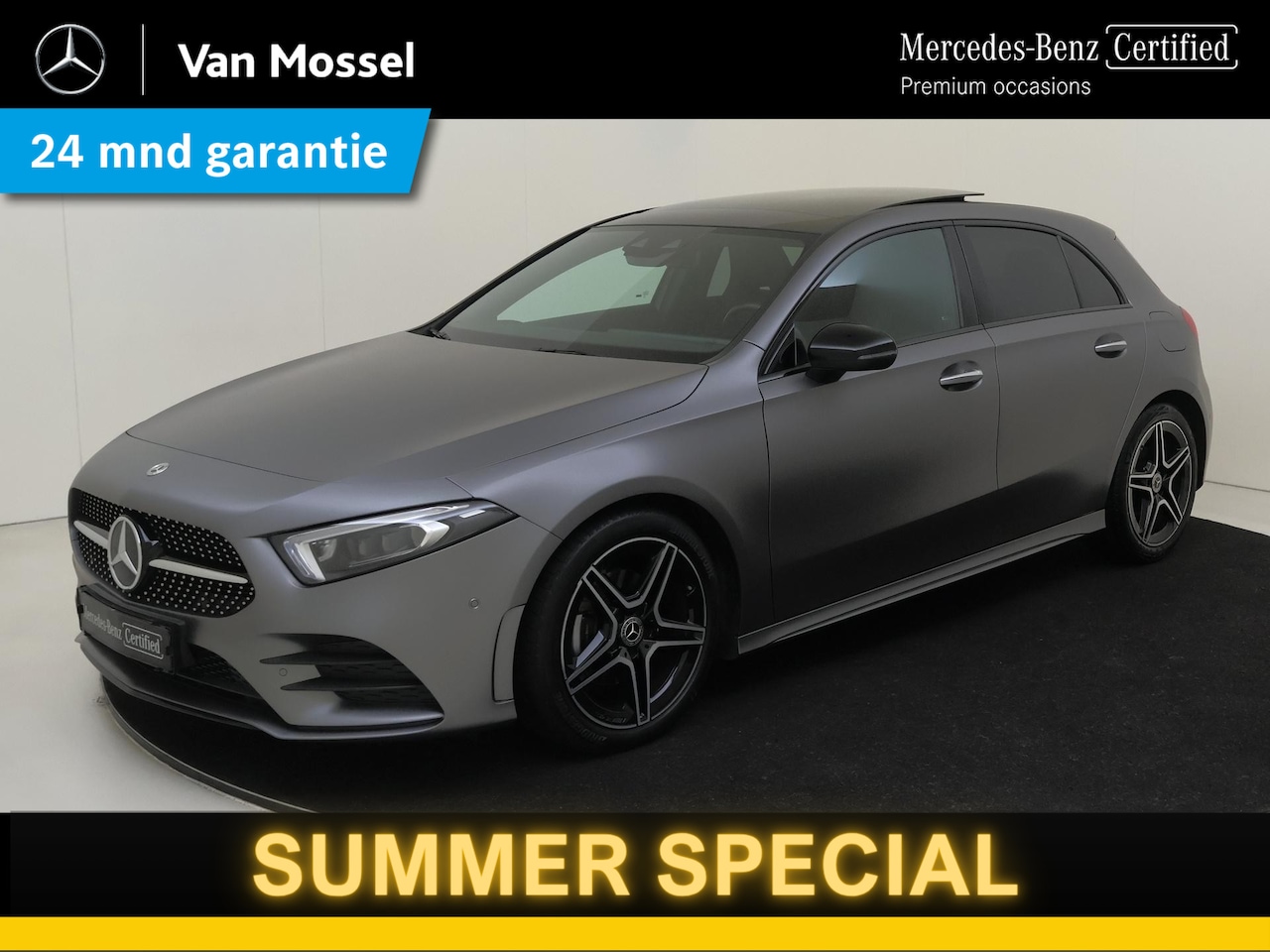 Mercedes-Benz A-klasse - 180 Business Solution AMG / Panoramadak/ Night/ Sfeerverlichting/ Memory/ Dodehoekassisten - AutoWereld.nl