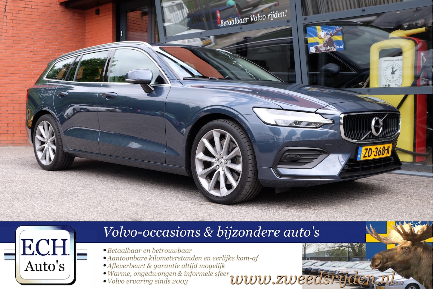 Volvo V60 - T5 250 pk Aut. Leer, Sportstoelen, Apple CarPlay, 19 inch - AutoWereld.nl