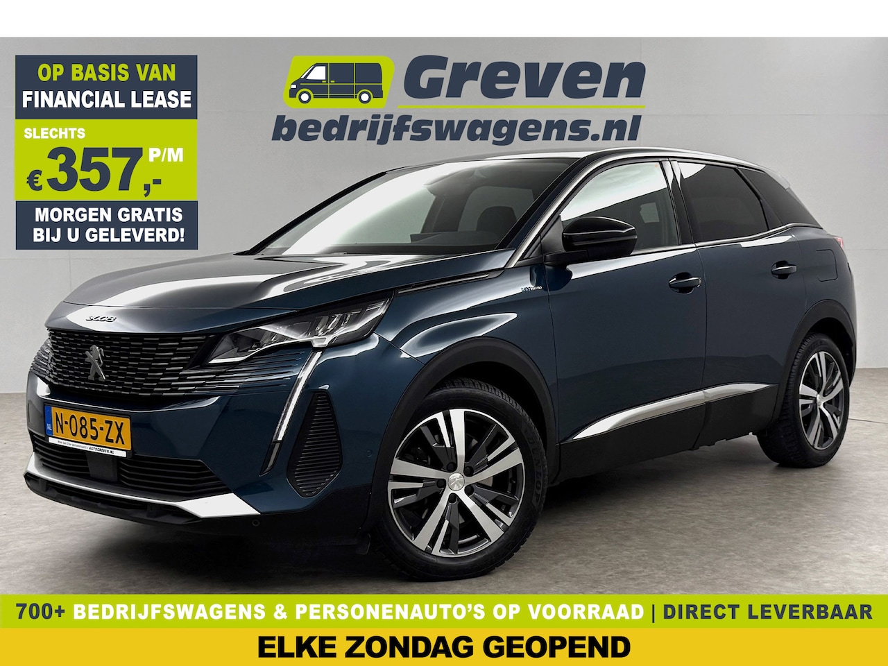 Peugeot 3008 - 1.6 Hybrid 222PK Allure 360Camera Carplay Virtual LED Trekhaak Clima Cruise Navi PDC 18''L - AutoWereld.nl