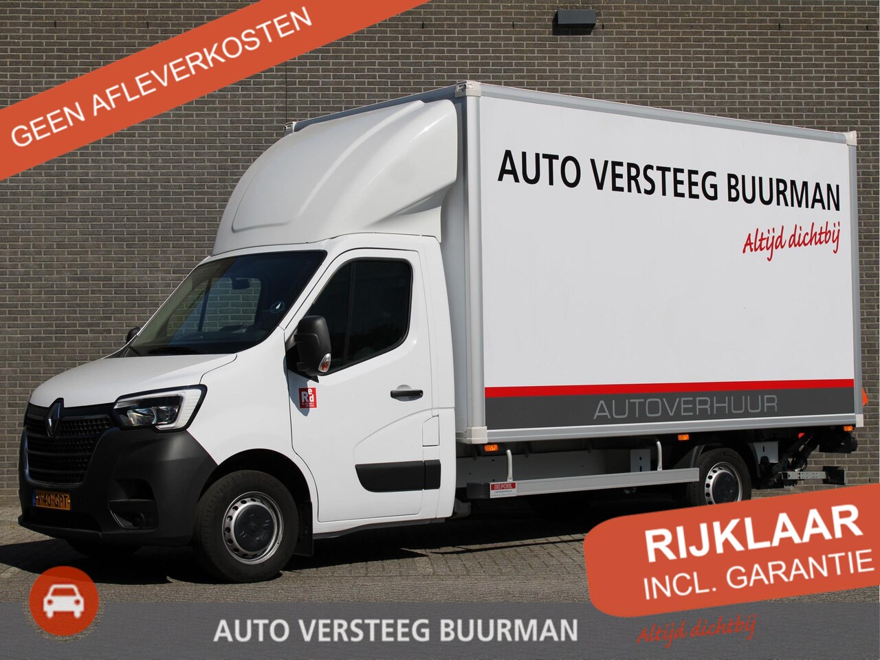 Renault Master - Bakwagen + laadklep T35 2.3 dCi 165PK Achteruitrijcamera, Airco, BlueTooth, Cruise control - AutoWereld.nl