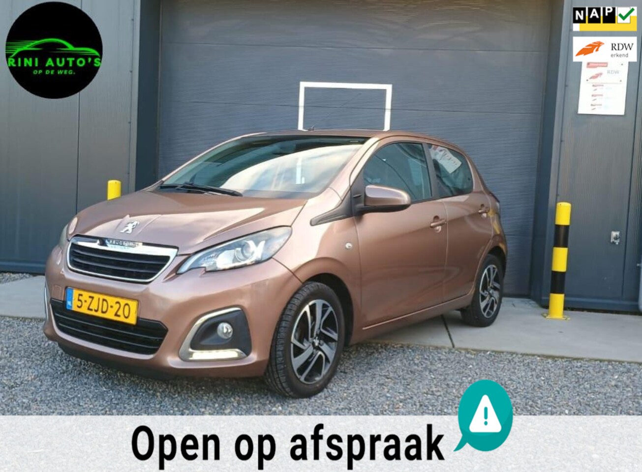 Peugeot 108 - 1.2 VTi Allure 1.2 VTi Allure, Nap Airco Garantie - AutoWereld.nl