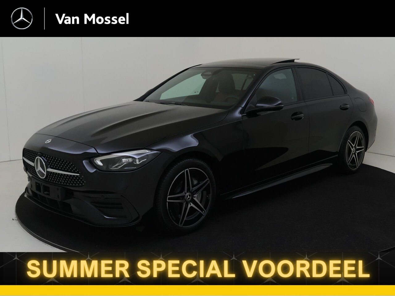 Mercedes-Benz C-klasse - 300e Star Edition - AMG Line - Nightpakket - Panoramadak - Distronic - Stuurverwarming - - AutoWereld.nl