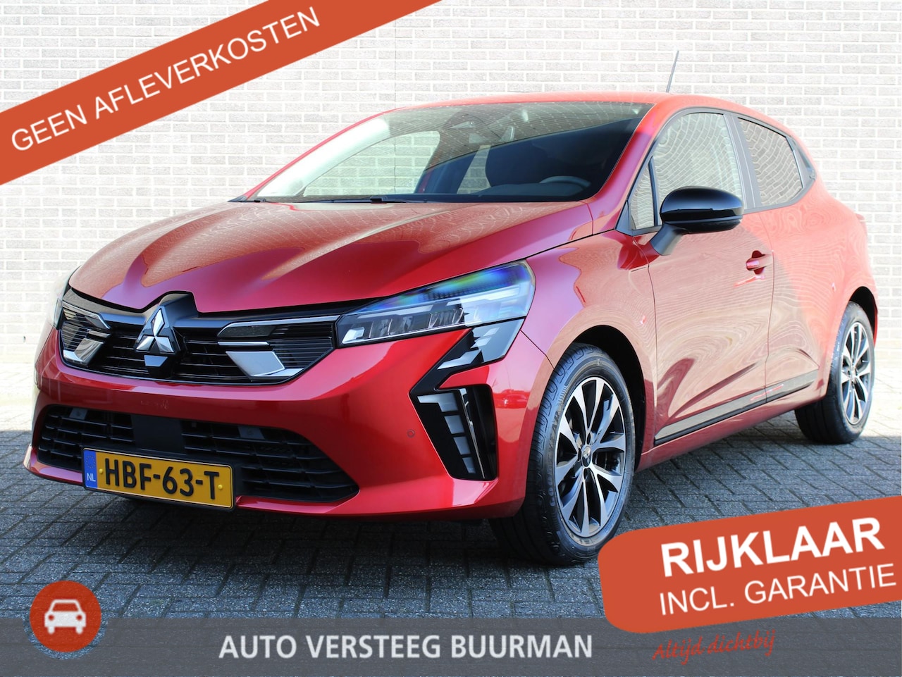 Mitsubishi Colt - 1.0T MT Intense Cruise/Climate control, 16"LM velgen, Camera, Apple carplay/Android auto, - AutoWereld.nl
