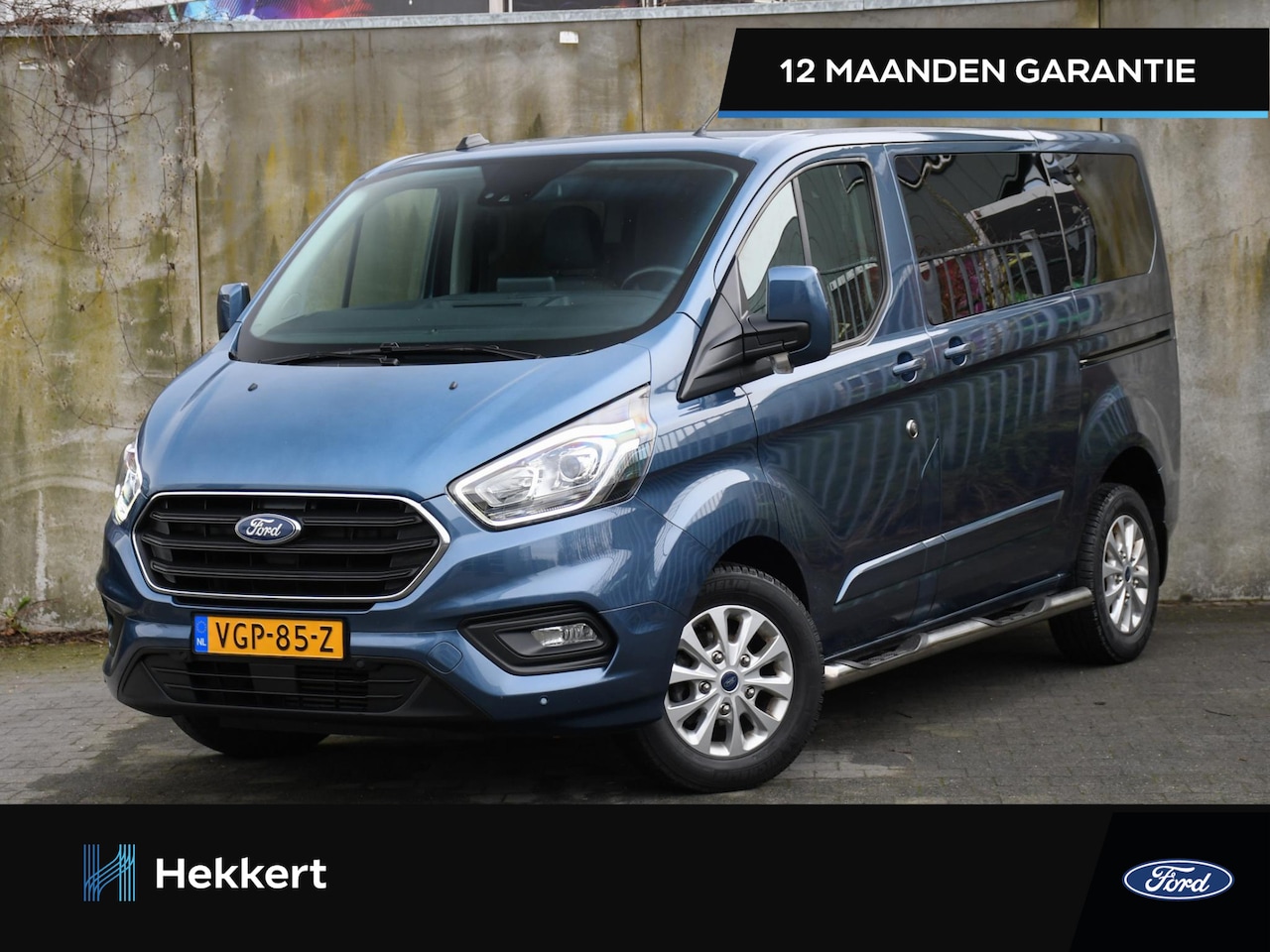 Ford Transit Custom - DC L1H1 300 Limited 2.0 TDCI 170pk Automaat LEDER | TREKHAAK | 16''LM | DODE HOEK | CRUISE - AutoWereld.nl