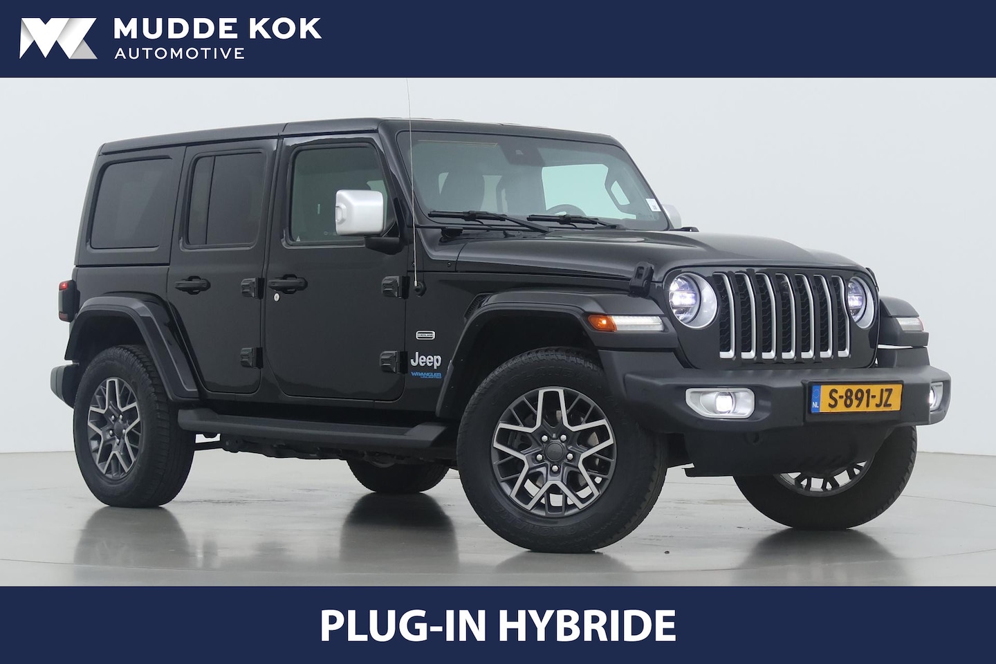 Jeep Wrangler Unlimited - 4xe 380 Sahara | BTW Auto | ACC | Vol-Leder | Trekhaak | Stoel+Stuurverwarming | Camera V+ - AutoWereld.nl