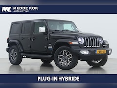 Jeep Wrangler Unlimited - 4xe 380 Sahara | BTW Auto | ACC | Vol-Leder | Trekhaak | Stoel+Stuurverwarming | Camera V+