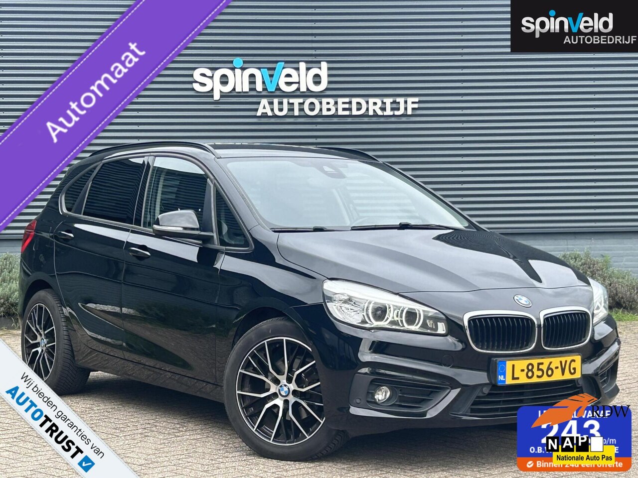 BMW 2-serie Active Tourer - 218i Executive BJ '17 AIRCO AUTOMAAT - AutoWereld.nl