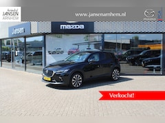 Mazda CX-3 - 2.0 SkyActiv-G 121 Luxury , Automaat, Wit Leder, Clima, Cruise, Camera, PDC, Navi, Apple C