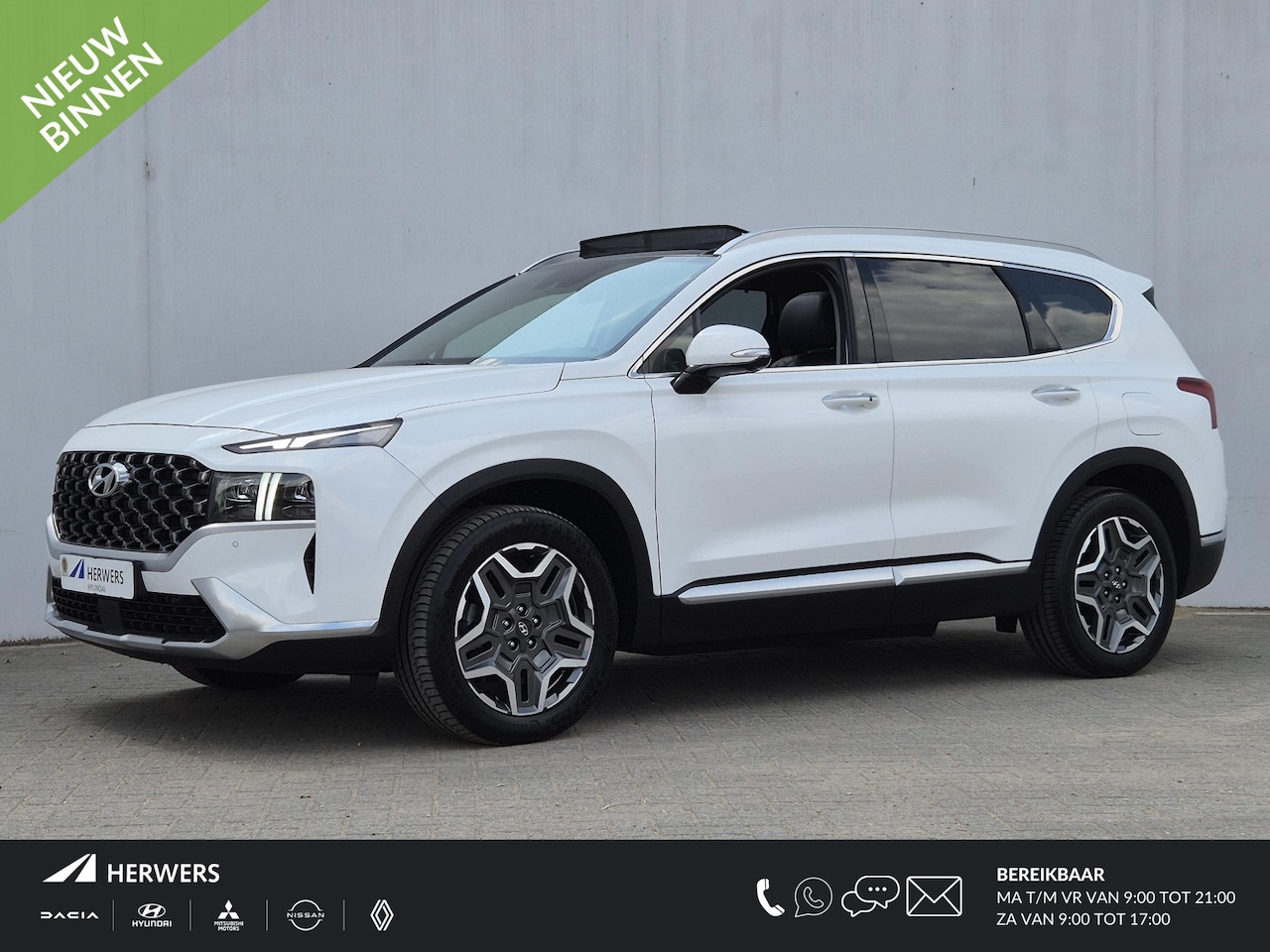 Hyundai Santa Fe - 1.6 T-GDI PHEV Plug-in Premium Sky 7p. Automaat / 7 Persoons / HUD / glazen schuif- en kan - AutoWereld.nl