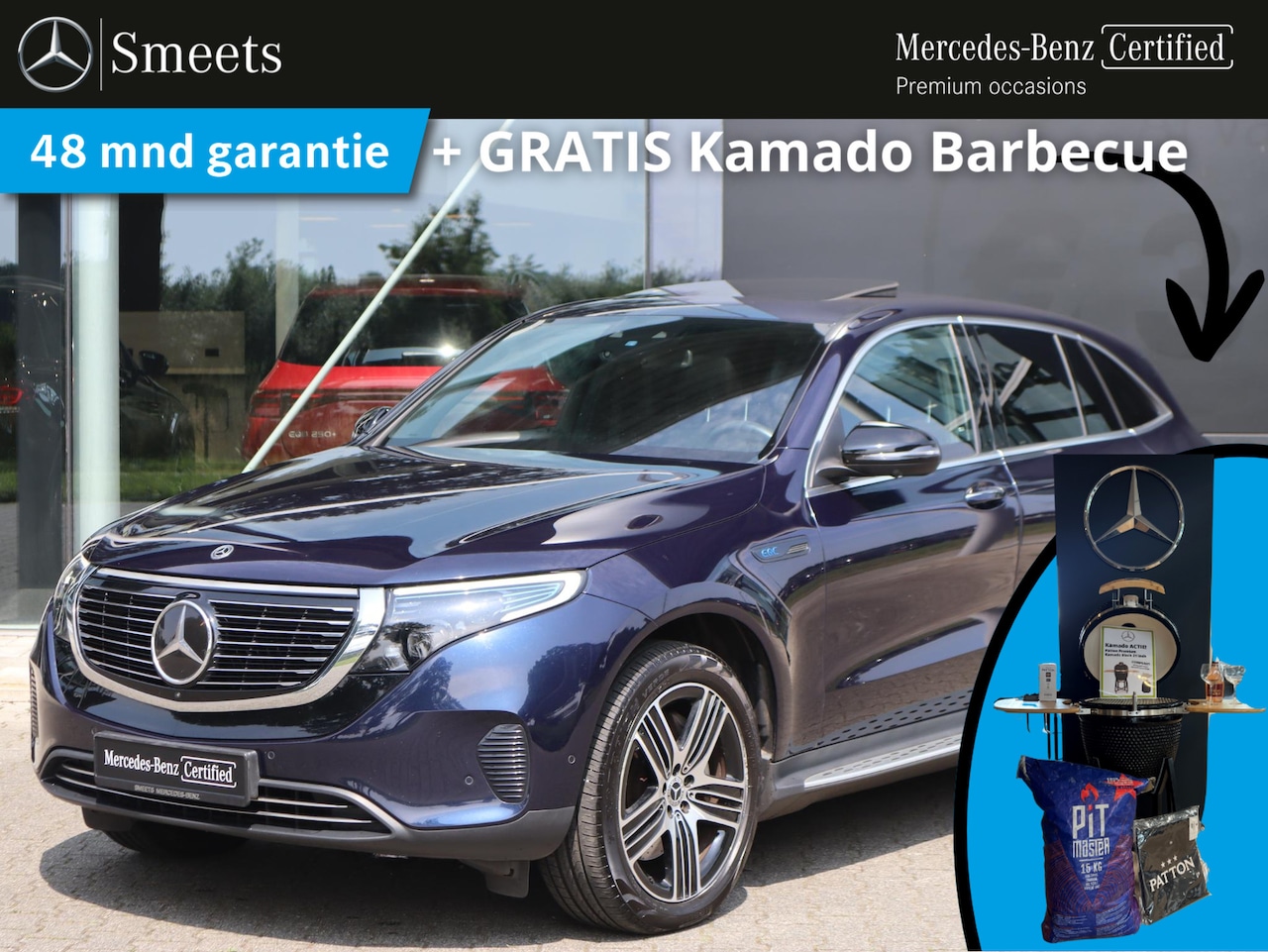 Mercedes-Benz EQC - 400 4MATIC Business Solution Luxury 80 kWh Cruise Control | Climate Control | Keyless | Li - AutoWereld.nl