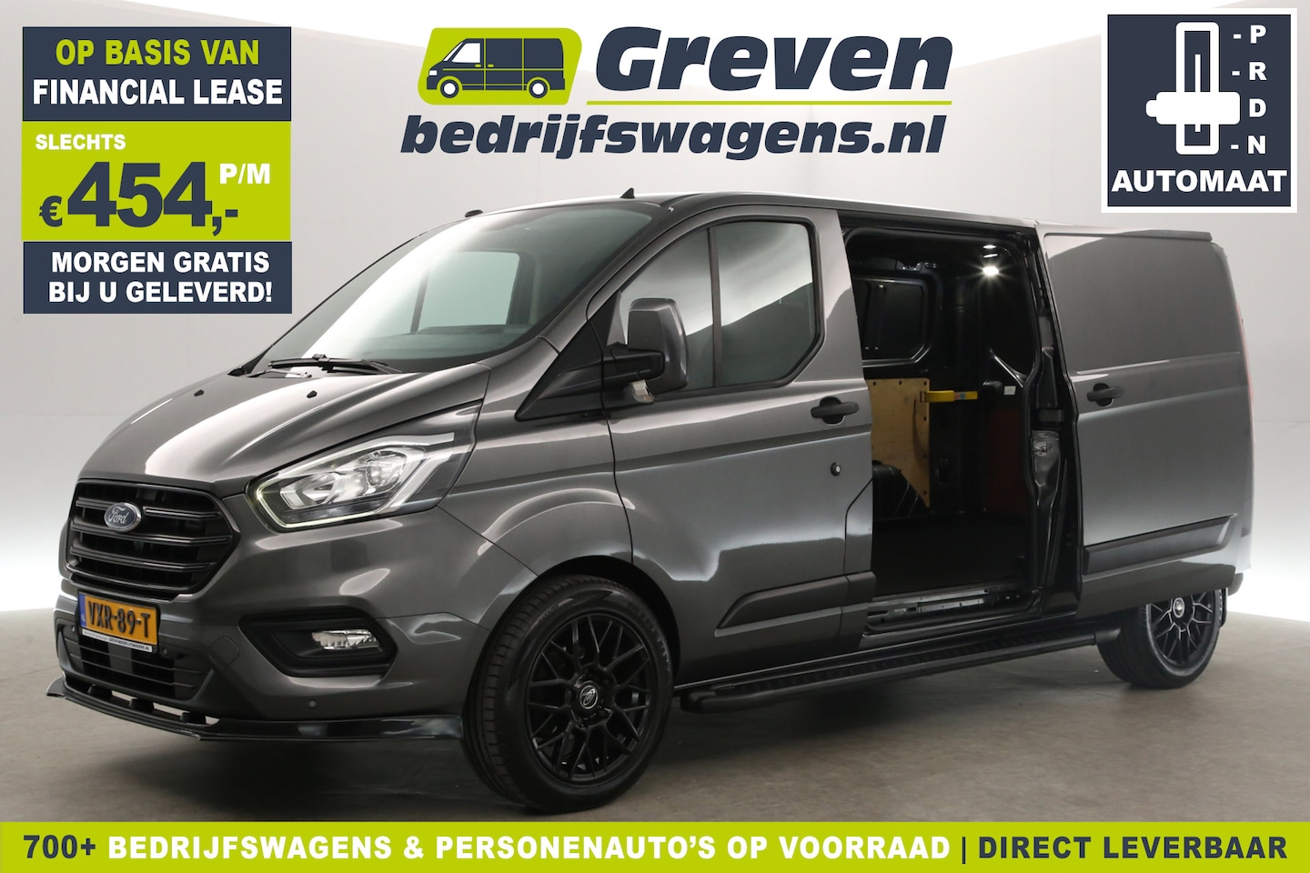 Ford Transit Custom - 300 2.0 TDCI L2H1 Limited | 170PK | MARGE! | Automaat 2xSchuifdeur Camera Cruise LED Airco - AutoWereld.nl