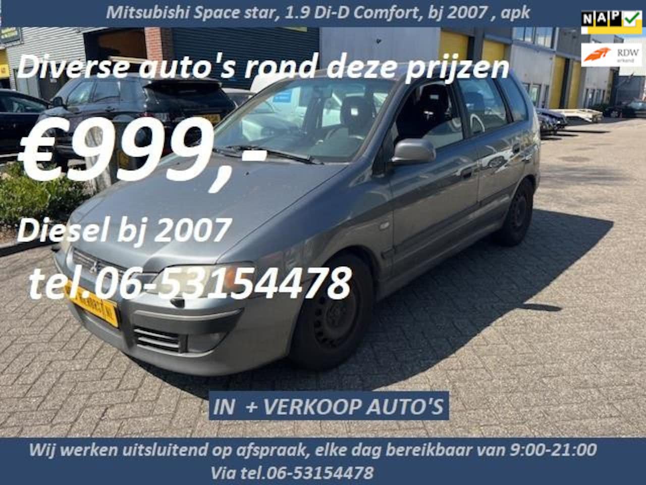 Mitsubishi Space Star - 1.9 Di-D Comfort 1.9 Di-D Comfort - AutoWereld.nl