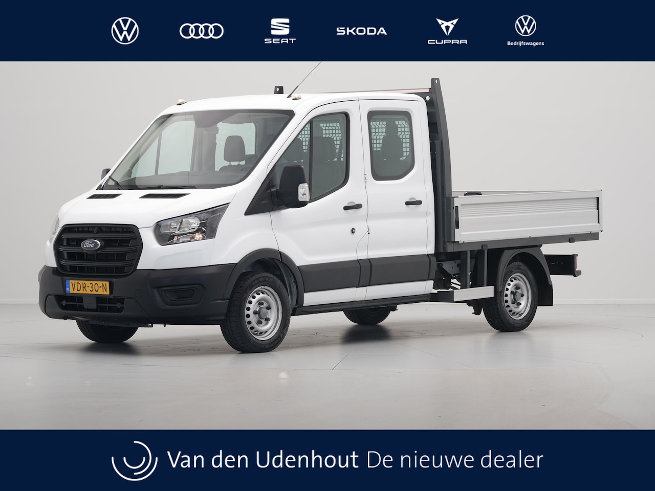 Ford Transit - 310 2.0 TDCI L2H1 DC Pick Up Ambiente Airco Bluetooth Trekhaak - AutoWereld.nl