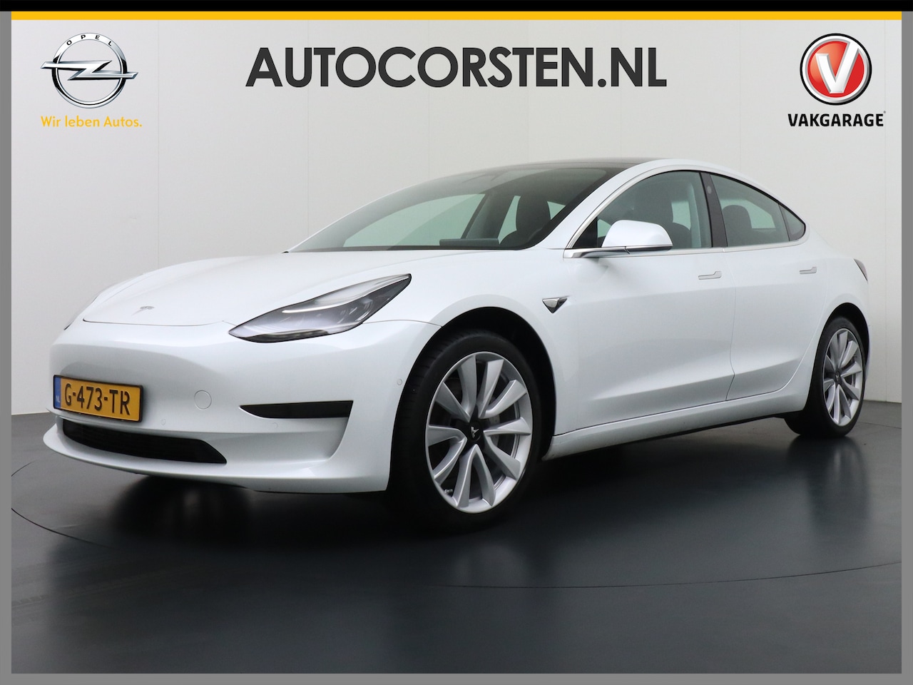 Tesla Model 3 - RWD SR+ 60kWh 325PK Lmv 19" AutoPilot Leder PanoDak Adaptive-Cruise Lmv Camera's Elektr.-S - AutoWereld.nl