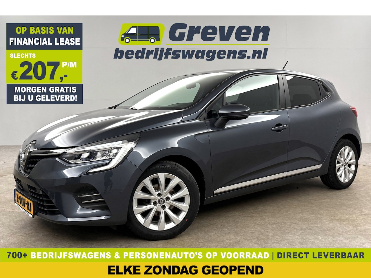 Renault Clio - 1.0 TCE Intens Clima Carplay LED Cruise Navigatie Parkeersensoren 16''LMV - AutoWereld.nl