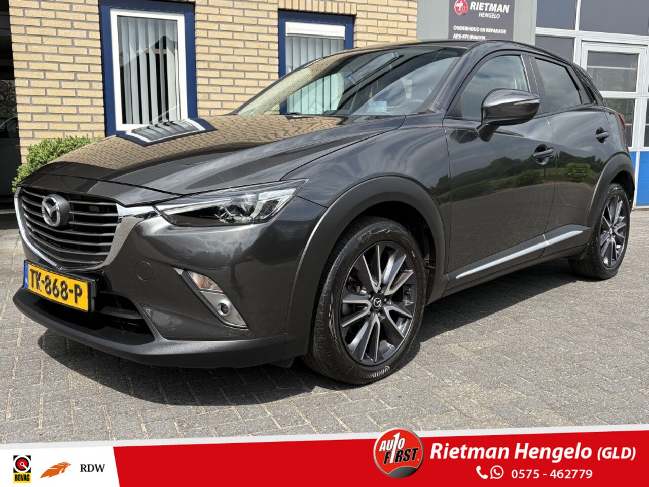 Mazda CX-3 - 2.0 SAG Skyactiv GT TREKHAAK-CAMERA-LEDER BEKLEDING - AutoWereld.nl
