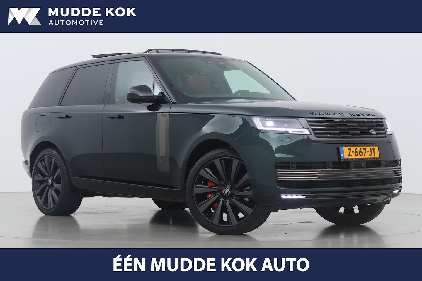 Land Rover Range Rover - 4.4 P615 SV | Rear Seat Entertaiment | British Racing Green | Bi-Color Interior | 23 Inch - AutoWereld.nl