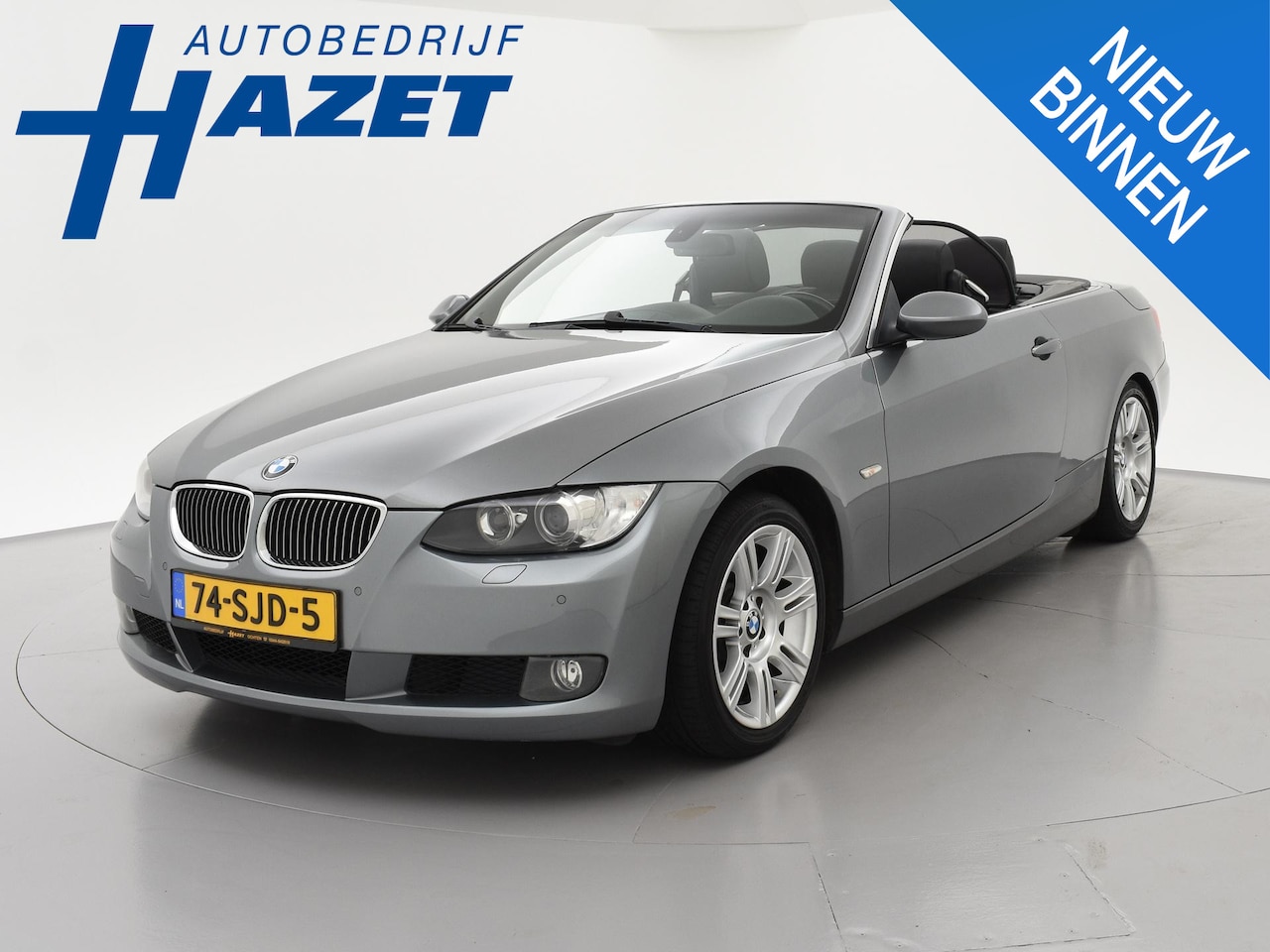 BMW 3-serie Cabrio - 325i 3.0 HANDGESCHAKELD + LEDER SPORTINTERIEUR | BREEDBEELD NAVIGATIE | STOELVERWARMING - AutoWereld.nl
