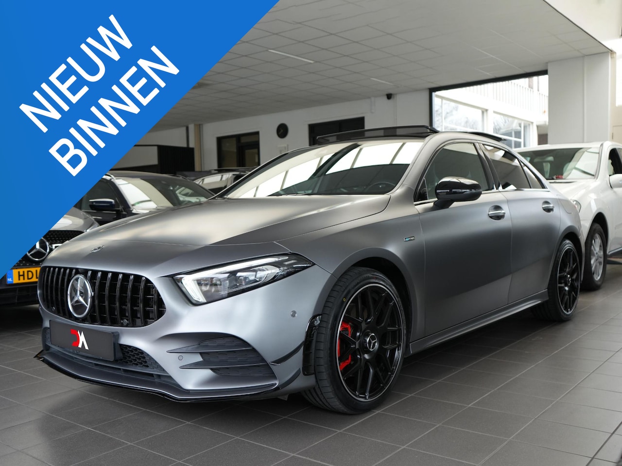 Mercedes-Benz A-klasse - 250 e AMG Line | BURMESTER | 360° CAMERA | MEMORY | SFEER | 35S - AutoWereld.nl